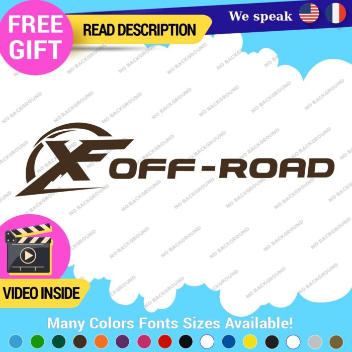 Fits X Off  Road 4x4 Decals Stickers Vinyl offroad Bed Side Truck F150 Ram - Image 20