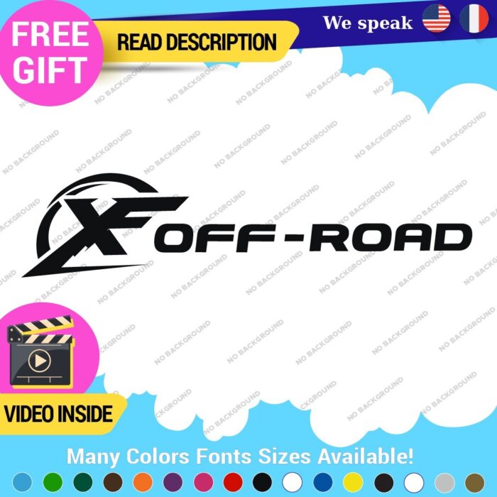 Fits X Off  Road 4x4 Decals Stickers Vinyl offroad Bed Side Truck F150 Ram - Image 4