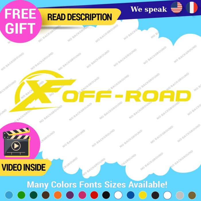 Fits X Off  Road 4x4 Decals Stickers Vinyl offroad Bed Side Truck F150 Ram - Image 6