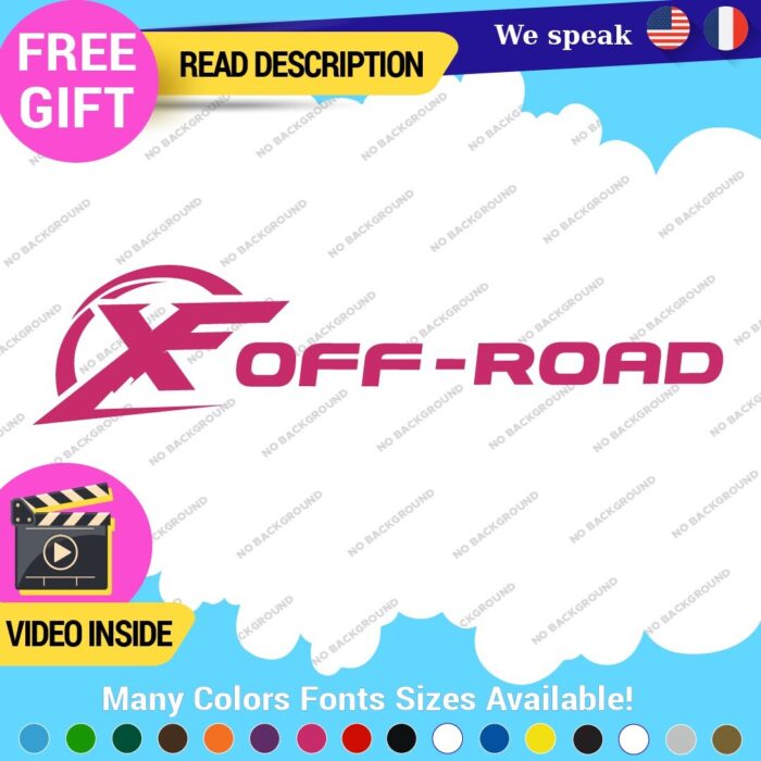 Fits X Off  Road 4x4 Decals Stickers Vinyl offroad Bed Side Truck F150 Ram - Image 9