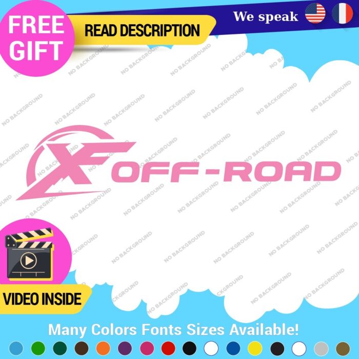 Fits X Off  Road 4x4 Decals Stickers Vinyl offroad Bed Side Truck F150 Ram - Image 10