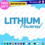 Lithium Powered Decals Stickers Vinyl Electric Car Ev Charger Hybrid Green - Image 14