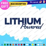 Lithium Powered Decals Stickers Vinyl Electric Car Ev Charger Hybrid Green - Image 23