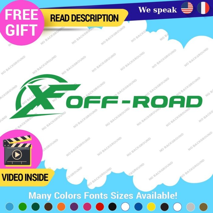 Fits X Off  Road 4x4 Decals Stickers Vinyl offroad Bed Side Truck F150 Ram - Image 39