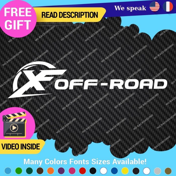 Fits X Off  Road 4x4 Decals Stickers Vinyl offroad Bed Side Truck F150 Ram - Image 48