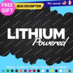 Lithium Powered Decals Stickers Vinyl Electric Car Ev Charger Hybrid Green - Image 27