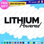 Lithium Powered Decals Stickers Vinyl Electric Car Ev Charger Hybrid Green - Image 26