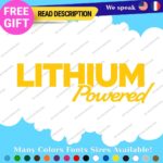 Lithium Powered Decals Stickers Vinyl Electric Car Ev Charger Hybrid Green - Image 28