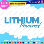 Lithium Powered Decals Stickers Vinyl Electric Car Ev Charger Hybrid Green - Image 49