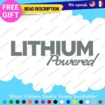 Lithium Powered Decals Stickers Vinyl Electric Car Ev Charger Hybrid Green - Image 43