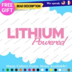 Lithium Powered Decals Stickers Vinyl Electric Car Ev Charger Hybrid Green - Image 34