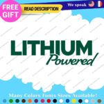 Lithium Powered Decals Stickers Vinyl Electric Car Ev Charger Hybrid Green - Image 50