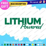 Lithium Powered Decals Stickers Vinyl Electric Car Ev Charger Hybrid Green - Image 40