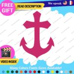 Christian Anchor Cross Decal Sticker Vinyl God Jesus Bless Bible Love Peace Lord - Image 24