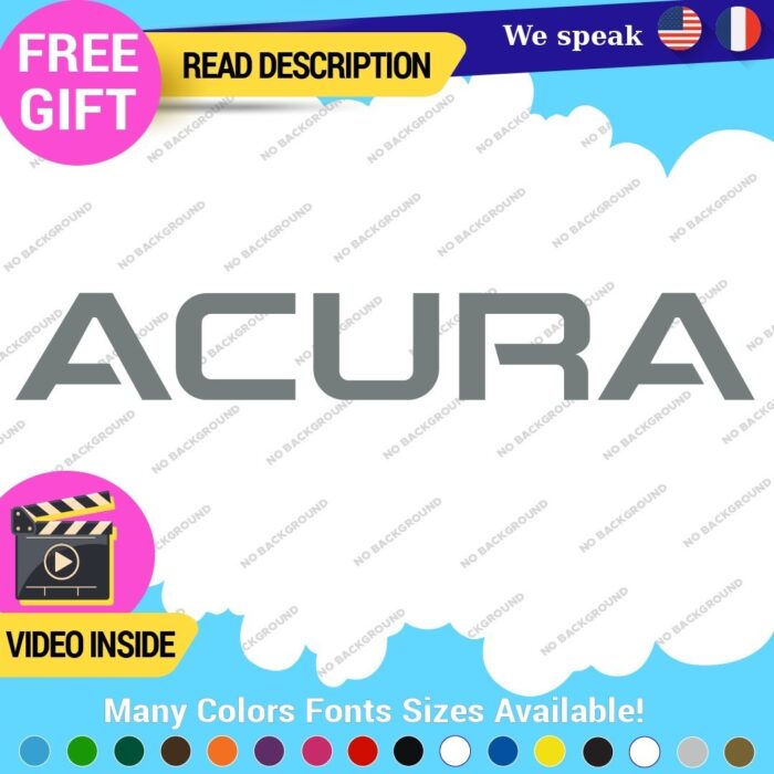 Fits Acura RSX Type VTEC Decals Stickers Vinyl Integra DC2 JDM TSX TLX RDX NSX - Image 20