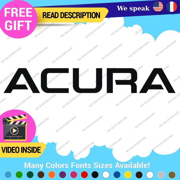 Fits Acura RSX Type VTEC Decals Stickers Vinyl Integra DC2 JDM TSX TLX RDX NSX - Image 4