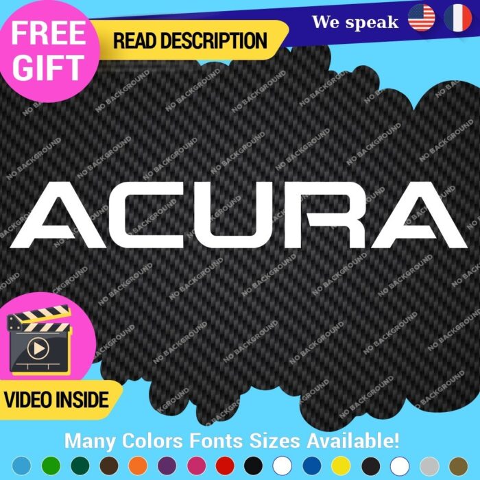 Fits Acura RSX Type VTEC Decals Stickers Vinyl Integra DC2 JDM TSX TLX RDX NSX - Image 1