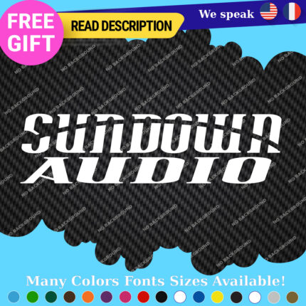 Fits Sundown Audio Stickers Vinyl Decals Amplifier Subwoofer Box Peak OHM Dual