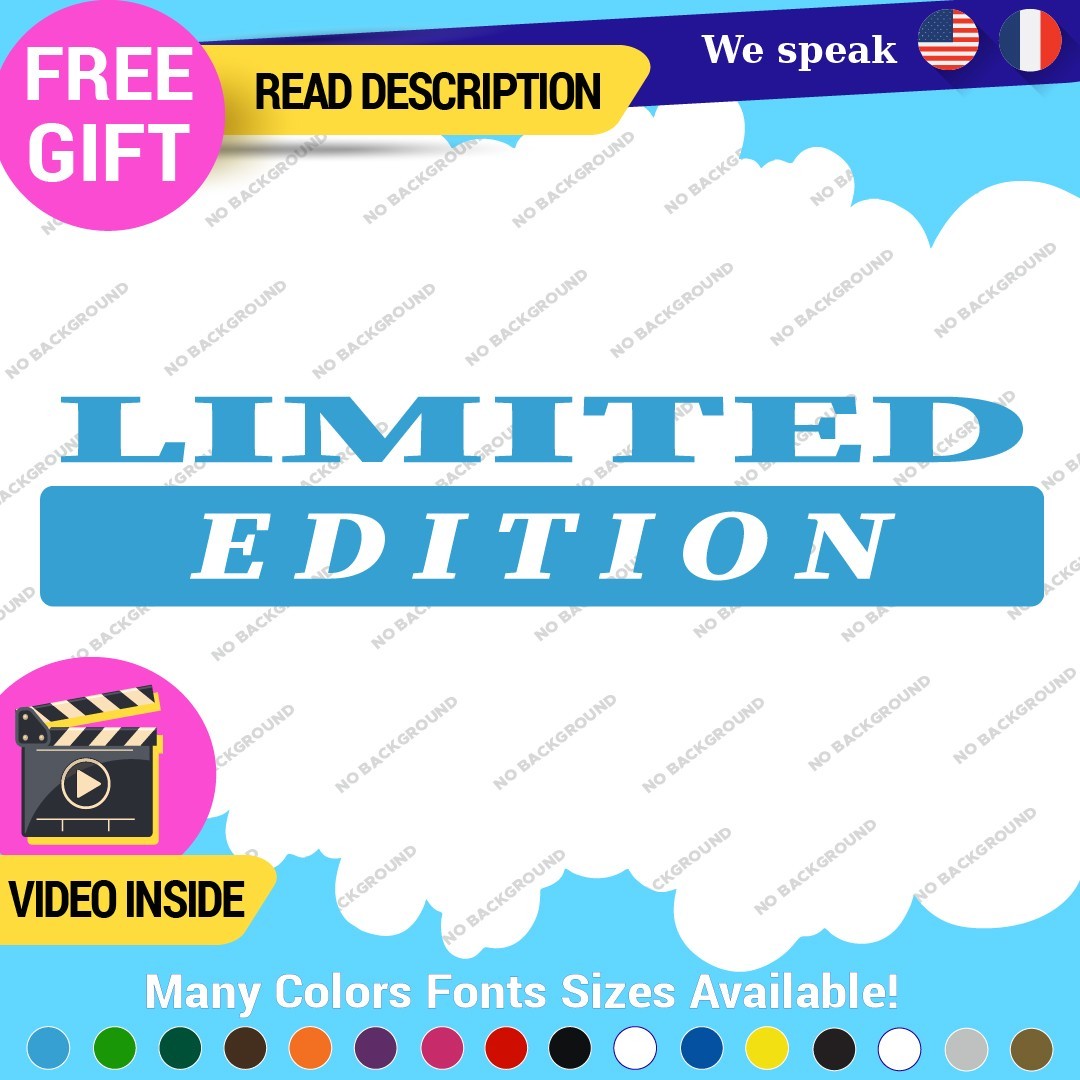 Limited Edition Decals Sticker Vinyl Vintage Old Car Truck JDM Performance Spor - Image 25