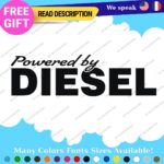 Diesel Powered Decals Stickers Vinyl Fuel Gas Truck Only Inside Turbo JDM Tank