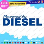 Diesel Powered Decals Stickers Vinyl Fuel Gas Truck Only Inside Turbo JDM Tank - Image 4
