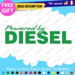 Diesel Powered Decals Stickers Vinyl Fuel Gas Truck Only Inside Turbo JDM Tank - Image 6