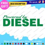 Diesel Powered Decals Stickers Vinyl Fuel Gas Truck Only Inside Turbo JDM Tank - Image 7