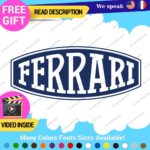 Fits Ferrari Vintage Decals Stickers Vinyl Die Oval Sports Cars Racing Formula 1 - Image 17