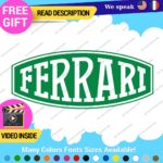 Fits Ferrari Vintage Decals Stickers Vinyl Die Oval Sports Cars Racing Formula 1 - Image 23