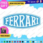 Fits Ferrari Vintage Decals Stickers Vinyl Die Oval Sports Cars Racing Formula 1 - Image 4
