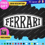 Fits Ferrari Vintage Decals Stickers Vinyl Die Oval Sports Cars Racing Formula 1 - Image 7
