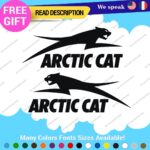 Fits Arctic Cat Jumping Over Left and Right Set Vinyl Decals Stickers Snowmobile