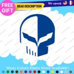 Fits Corvette Decals Stickers Vinyl Racing C7 C8 Stingray Z07 Jake Skull Sport - Image 18