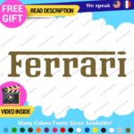 Fits Ferrari Vintage Decals Stickers Vinyl Die Oval Sports Cars Racing Formula 1 - Image 19