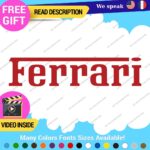 Fits Ferrari Vintage Decals Stickers Vinyl Die Oval Sports Cars Racing Formula 1 - Image 3