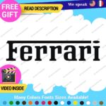 Fits Ferrari Vintage Decals Stickers Vinyl Die Oval Sports Cars Racing Formula 1 - Image 25