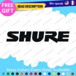 Fits Shure Decal Sticker Vinyl Microphone Earphone Headphone DJ Music Audio Case