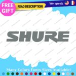Fits Shure Decal Sticker Vinyl Microphone Earphone Headphone DJ Music Audio Case - Image 18