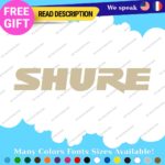 Fits Shure Decal Sticker Vinyl Microphone Earphone Headphone DJ Music Audio Case - Image 20