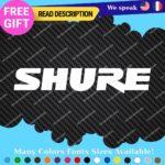 Fits Shure Decal Sticker Vinyl Microphone Earphone Headphone DJ Music Audio Case - Image 3