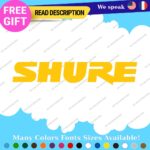 Fits Shure Decal Sticker Vinyl Microphone Earphone Headphone DJ Music Audio Case - Image 4