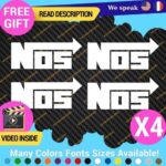 QTY:4 Fits Nos Stickers Decal Vinyl JDM Performance Racing Nitrous Oxide Kit Cap - Image 14
