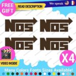 QTY:4 Fits Nos Stickers Decal Vinyl JDM Performance Racing Nitrous Oxide Kit Cap - Image 20