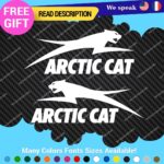 Fits Arctic Cat Jumping Over Left and Right Set Vinyl Decals Stickers Snowmobile - Image 27