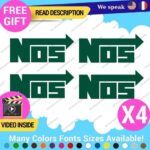 QTY:4 Fits Nos Stickers Decal Vinyl JDM Performance Racing Nitrous Oxide Kit Cap - Image 26