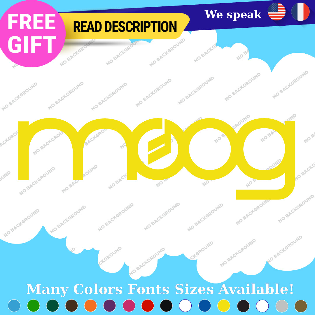 Fits Moog Audio Digital Decals Stickers Vinyl Mixer  Synthesizer Analog Vintage - Image 6