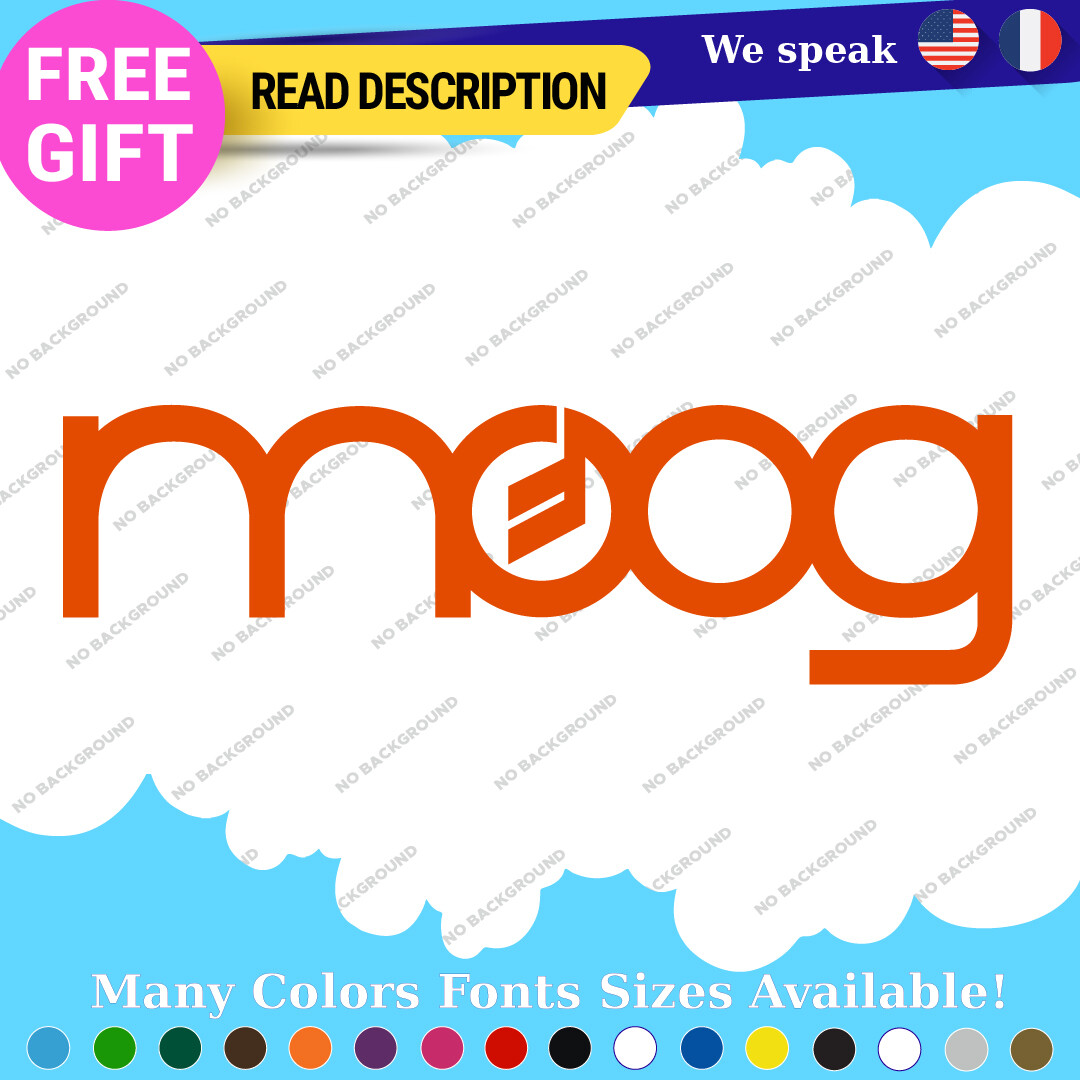 Fits Moog Audio Digital Decals Stickers Vinyl Mixer  Synthesizer Analog Vintage - Image 9