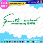 Fits Sports Mind Stickers Vinyl Decal Powered BMW Car Racing Produced German - Image 18