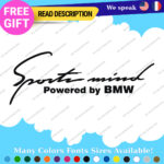 Fits Sports Mind Stickers Vinyl Decal Powered BMW Car Racing Produced German - Image 3