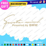 Fits Sports Mind Stickers Vinyl Decal Powered BMW Car Racing Produced German - Image 21